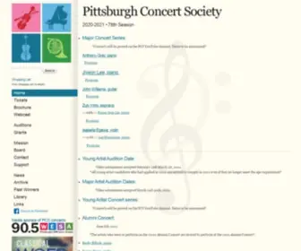 Pittsburghconcertsociety.org(79th Season) Screenshot