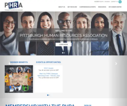 Pittsburghhra.org(Pittsburgh Human Resources Association) Screenshot