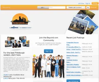 PittsburghJobs.com(Pittsburgh Jobs and Careers throughout the Tri) Screenshot