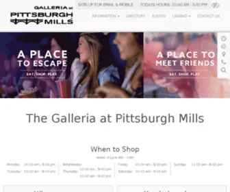 Pittsburghmills.com(The Galleria at Pittsburgh Mills) Screenshot