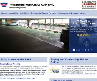 Pittsburghparking.com(The Pittsburgh Parking Authority) Screenshot