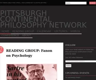 Pittsburghphilosophy.com(Pittsburgh Continental Philosophy Network) Screenshot