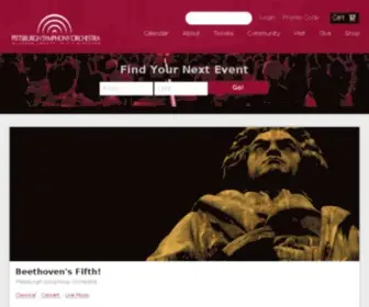 Pittsburghsymphony.org(Pittsburgh Symphony Orchestra and Heinz Hall Official Ticket Site) Screenshot