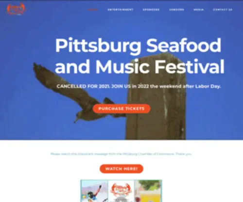 PittsburgseafoodandmusicFestival.com(Pittsburg Seafood & Music Festival) Screenshot