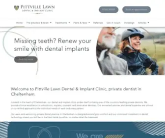 Pittvillelawn.co.uk(Private Dentist in Cheltenham) Screenshot