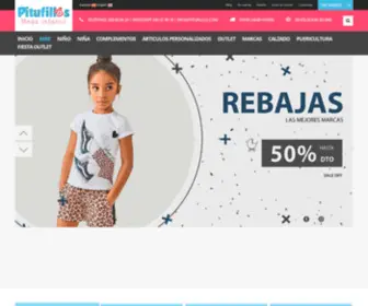 Pitufillos.com(Ropa bebe y moda infantil online para niño y niña) Screenshot