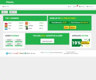 Pitverts.com(Money) Screenshot