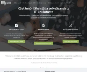 Piuha.fi(Käytännönläheistä IT) Screenshot