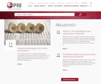 Piu.org.pl(Polska Izba Ubezpieczeń Home) Screenshot