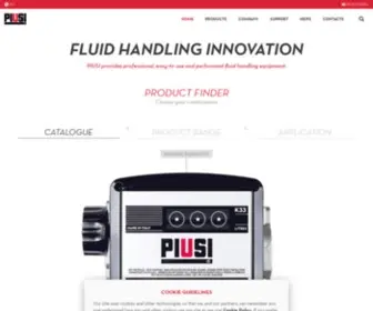 Piusi.com(Fluid handling innovation) Screenshot