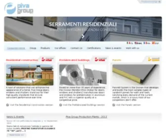 Pivagroupspa.com(Serramenti in PVC) Screenshot