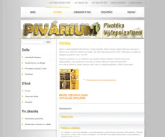 Pivarium.cz(PIVOTÉKA) Screenshot