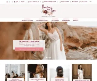 Pivoinesandlove.com(E-shop Pivoines and love, concept-store autour du mariage) Screenshot