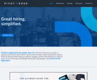 Pivotandedge.com(Great hiring for startups) Screenshot