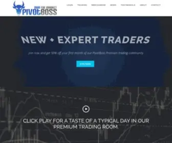 Pivotboss.com(Own the Market) Screenshot