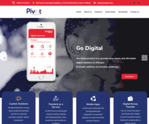 Pivotpayts.com(Pivot Payments) Screenshot