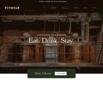 Pivovar.com(Brewery, Restaurant, Hotel) Screenshot