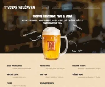 PivovarkolcavKa.cz(Kolčavka) Screenshot