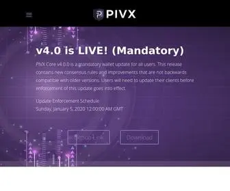 Pivx.org(Private) Screenshot