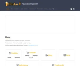 Piwko.com.pl(Narzędzia i kalkulatory piwowarskie) Screenshot