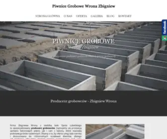 Piwnice-Grobowe.pl(Producent grobowców) Screenshot