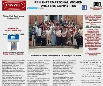 Piwwc.org(PEN International Women Writers Committee) Screenshot