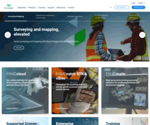Pix4D.com(Professional photogrammetry and drone mapping software) Screenshot