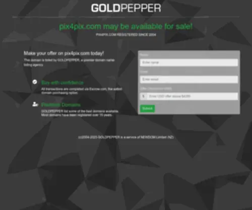 Pix4Pix.com(GOLDPEPPER) Screenshot