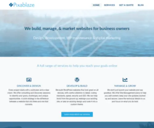 Pixablaze.com(Web design) Screenshot