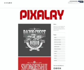 Pixalry.io(Pixalry is an art and design blog) Screenshot