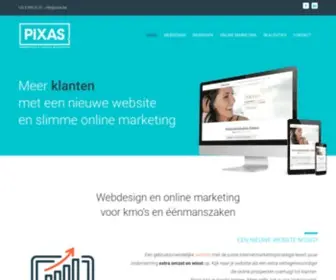 Pixas.be(Webdesign en online marketing) Screenshot