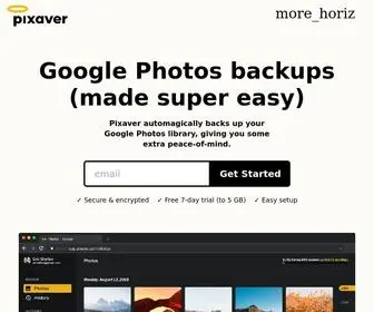 Pixaver.com(Back up your Google Photos library with Pixaver) Screenshot