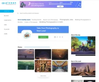 Pixean.com(Online Photography Community) Screenshot