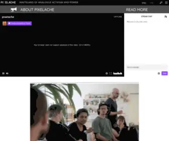 Pixelache.ac(Transdisciplinary platform for experimental arts) Screenshot