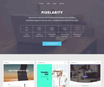 Pixelarity.com(Spectacular responsive site templates) Screenshot