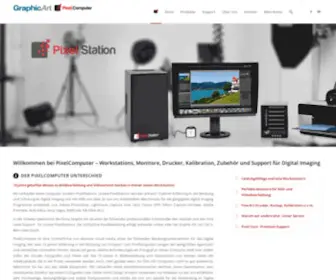 Pixelcomputer.ch(Computer, Workstations, Monitore, Farbmanagement, Drucker und mehr für Fotografen und Videofilmer) Screenshot