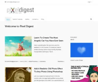 Pixeldigest.com(A Adobe tutorial site) Screenshot