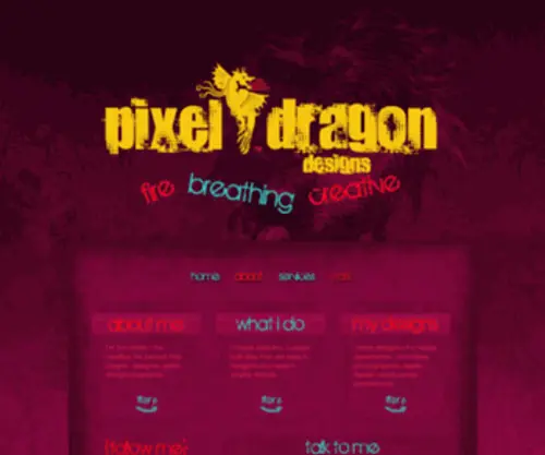 Pixeldragondesigns.com(Pixel Dragon Designs) Screenshot
