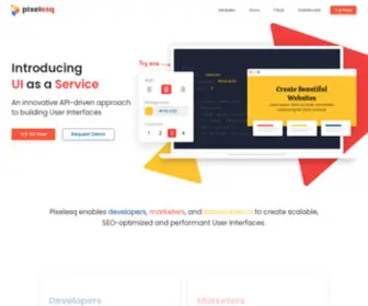 Pixelesq.com(UI as a Service) Screenshot