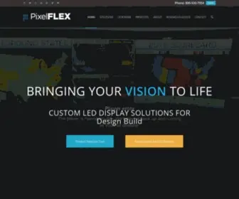 Pixelflexled.com(LED Video Display & Signage Technology) Screenshot
