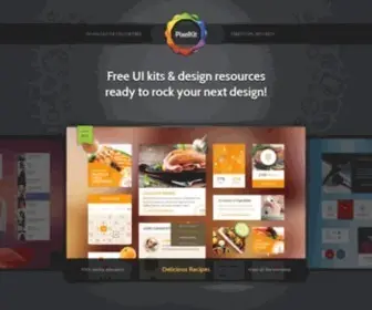Pixelkit.com(Premium UI Kit & Design Resources) Screenshot
