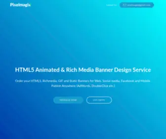 Pixelmagix.com(HTML5 Banner Design Service) Screenshot