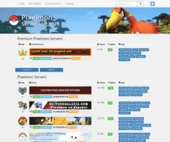 Pixelmon-Server-List.com(Nginx) Screenshot