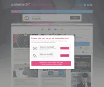 Pixelmonarchy.com(Free PSD and Premium Design resources for Web and Print by Mariusz Zawistowicz & Friends) Screenshot