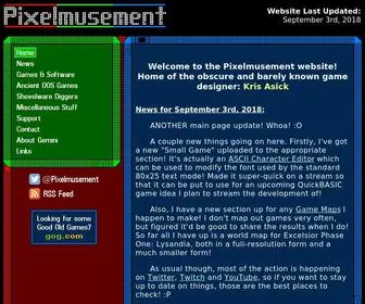 Pixelmusement.com(Pixelmusement) Screenshot