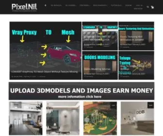 Pixelnil.com(3D Library For a Professional 3D Work) Screenshot