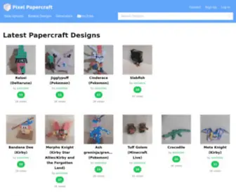 Pixelpapercraft.com(Pixel Papercraft) Screenshot