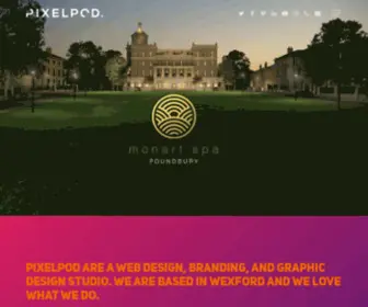 Pixelpod.ie(Web design Wexford) Screenshot