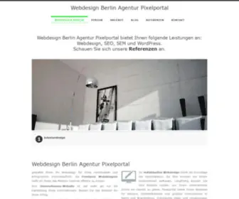 Pixelportal.de(Webdesign Berlin Agentur Pixelportal) Screenshot