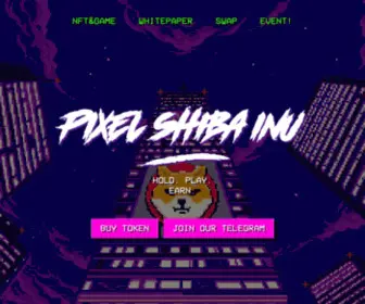 Pixelshibainu.com(Pixel Shiba Inu) Screenshot